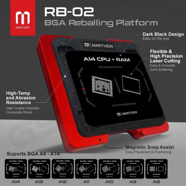 MARTVIEW RB-02 7IN1 CPU REBALLING STENCILS