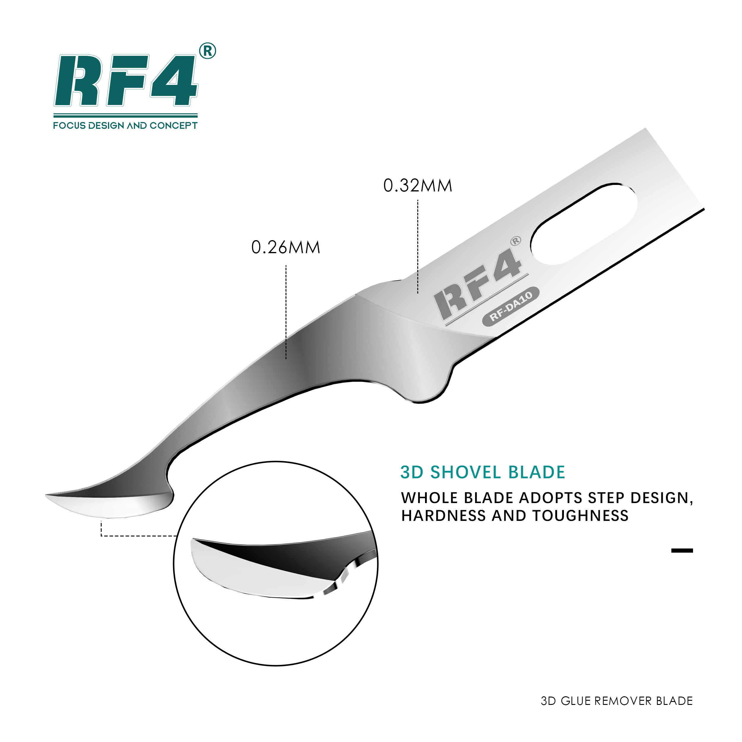 RF4 RF-KB11 Glue Remover Blade