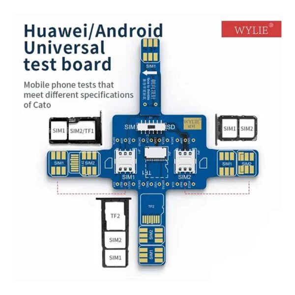 WYLIE SIM Smartphone Universal Signal Test Board for iPhone Huawei Android